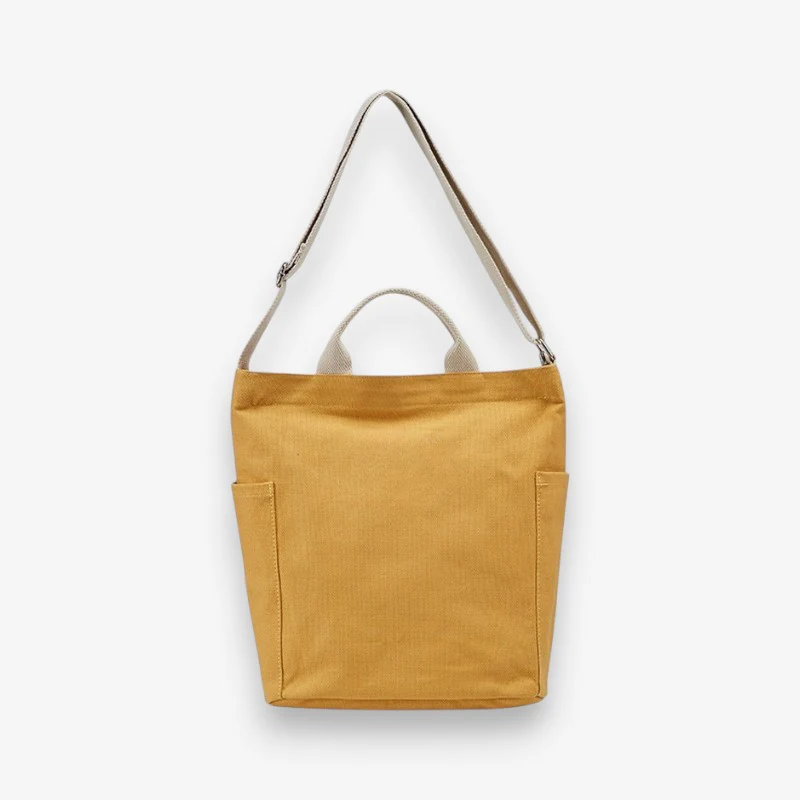Sac cabas bandoulière réglable avec poche avant