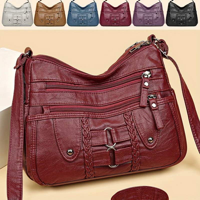 Sac Bandoulière Moderne avec Fermetures Multiples - Image 2