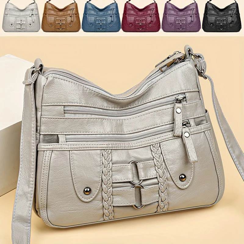 Sac Bandoulière Moderne avec Fermetures Multiples - Image 5