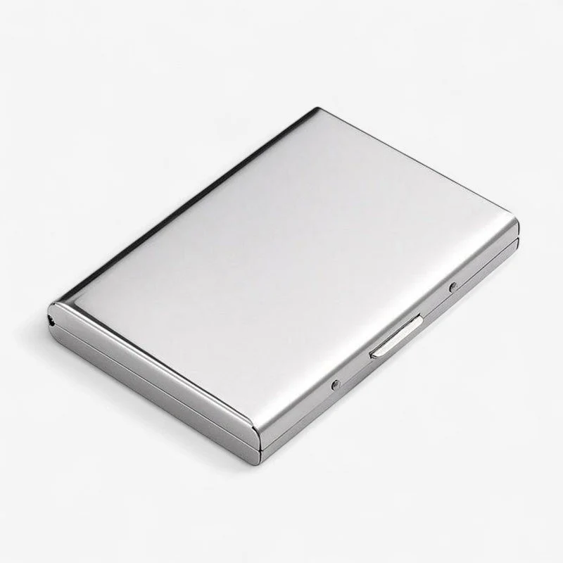 MetalCard – Porte-Cartes Élégant avec Ouverture à Bouton - Image 6