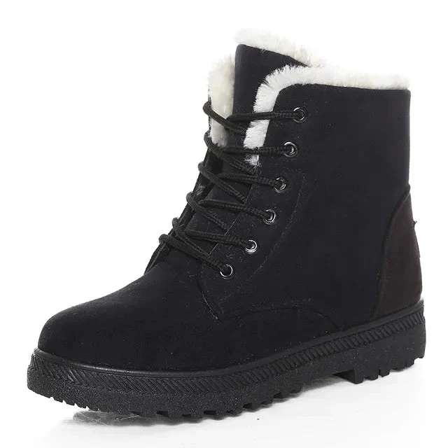 Bottines plates confortables pour l'hiver - Image 6