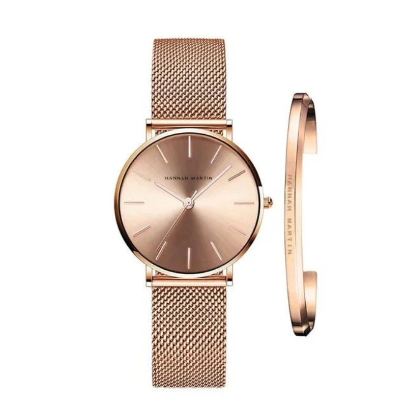 Ensemble montre femme + bracelet assorti