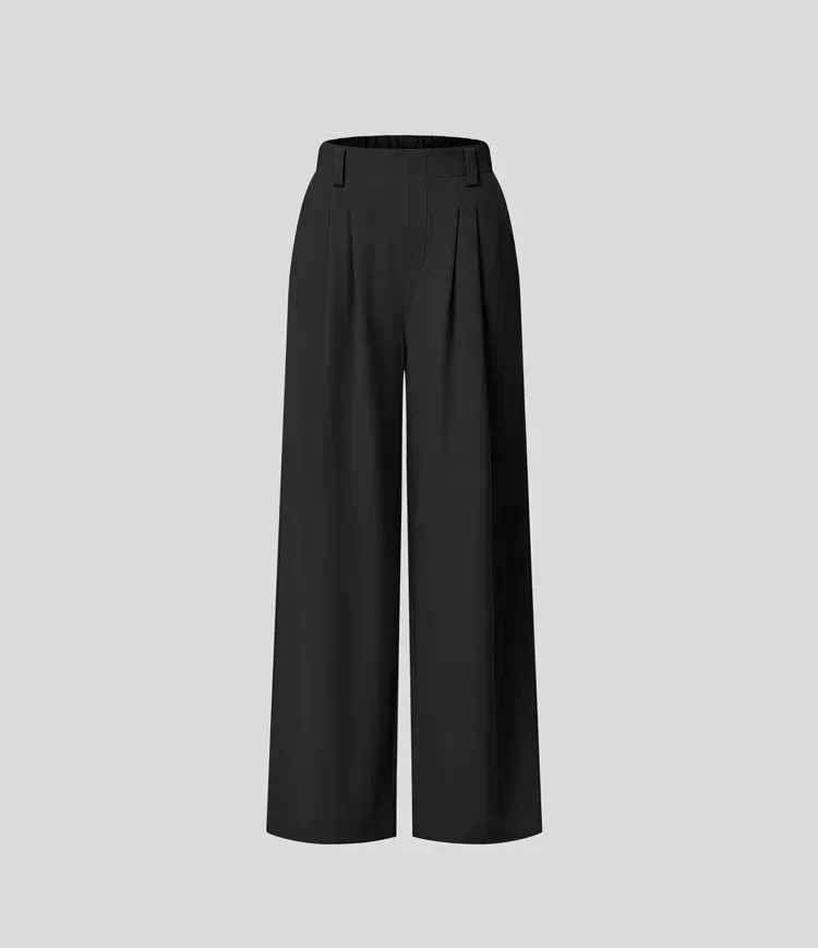 Pantalon large femme taille haute - Image 5