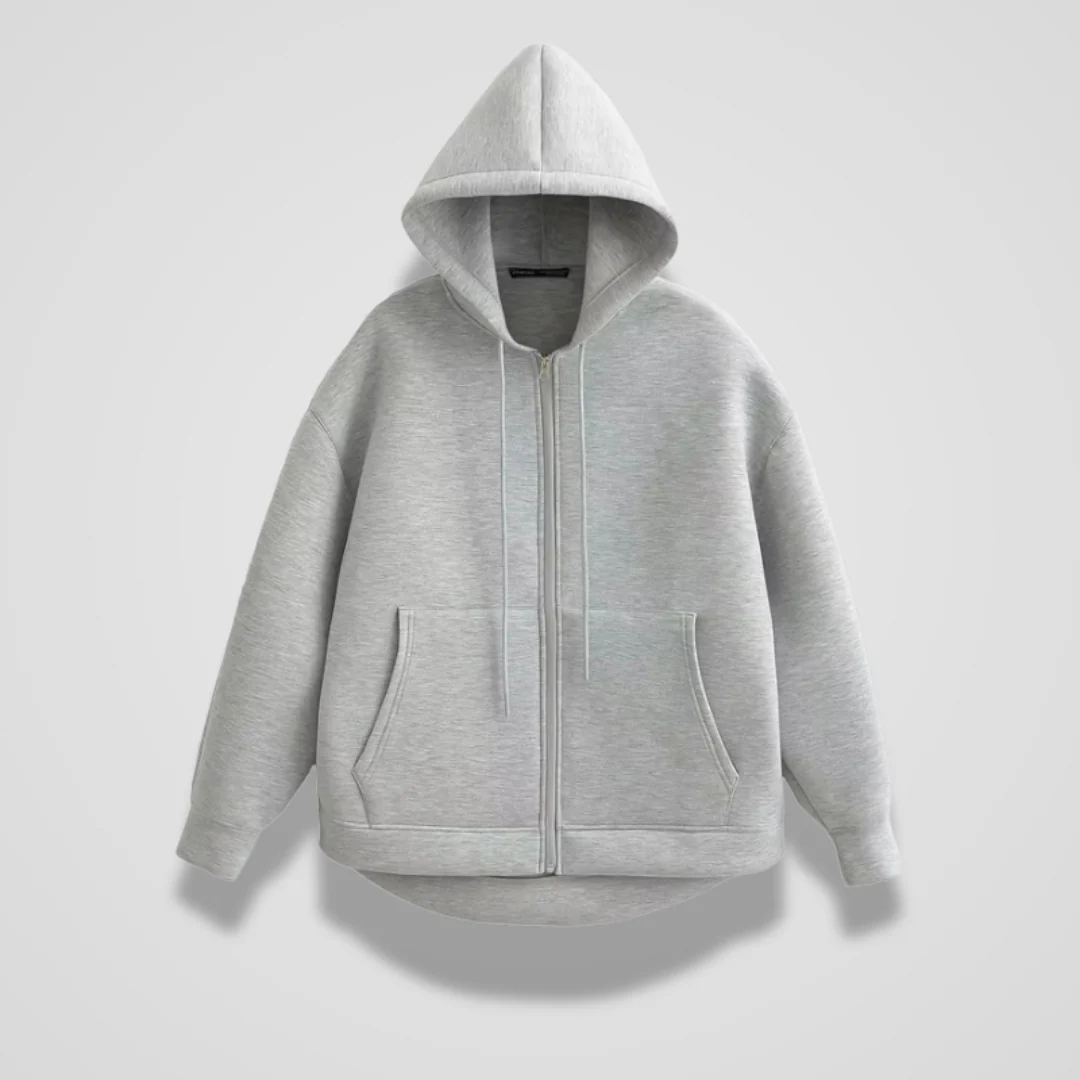 Sweat à capuche zippé femme oversize - Image 4