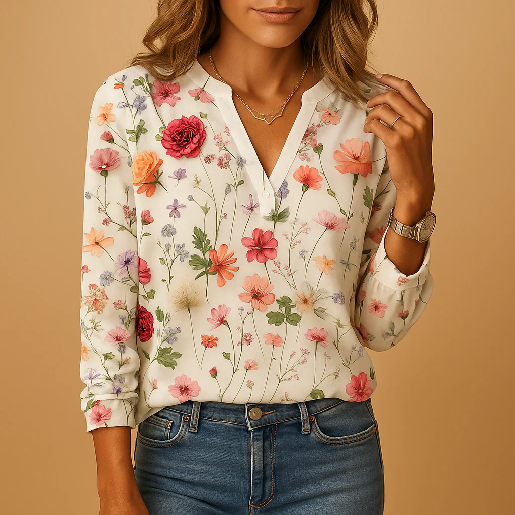 Chemisier Classique Imprimé Floral