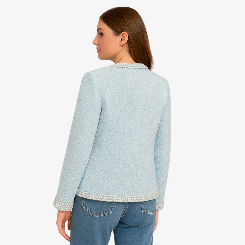 Manteau femme col rond manches longues - Image 2