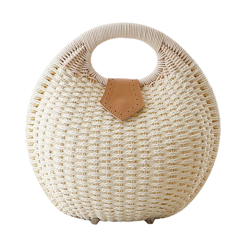 Sac à main rond à poignée supérieure grande capacité