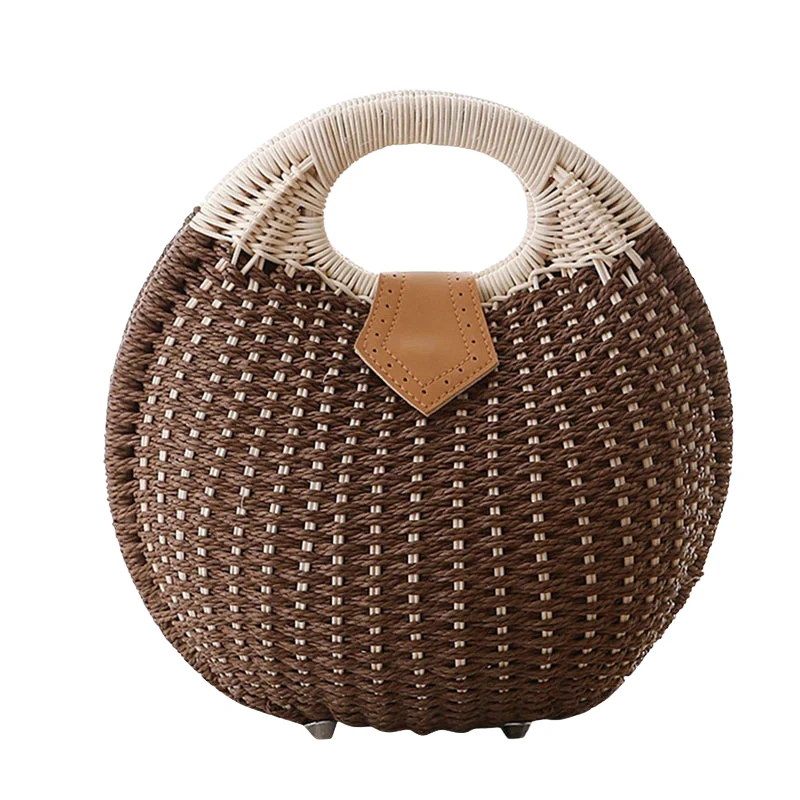 Sac à main rond à poignée supérieure grande capacité - Image 2