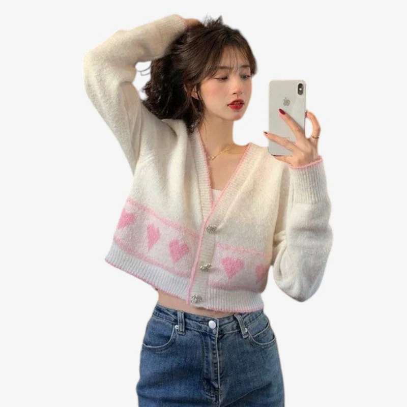 Mildred Pull femme col V manches longues - Image 2