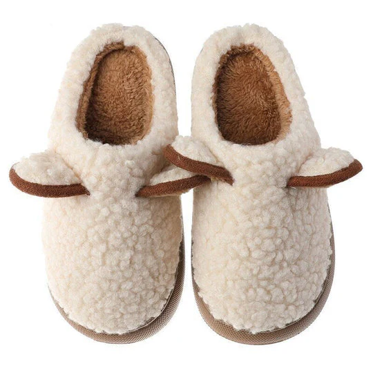 Chaussons femme plats antidérapants doublés fourrure - Image 3