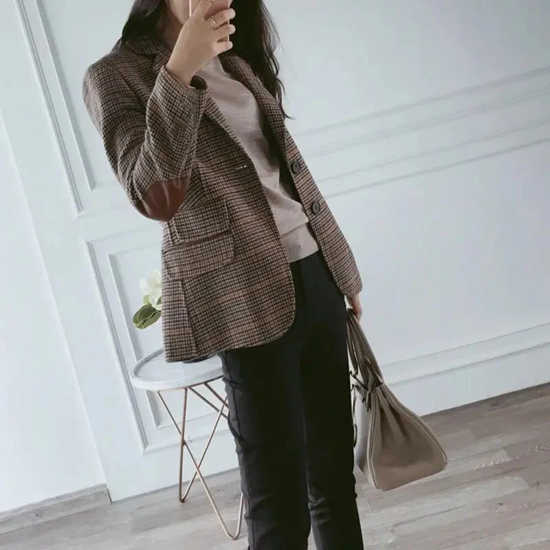 Blazer femme avec coudières manches longues - Image 4