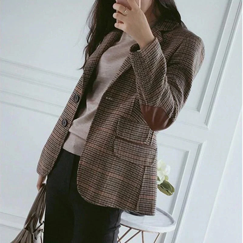 Blazer femme avec coudières manches longues - Image 5