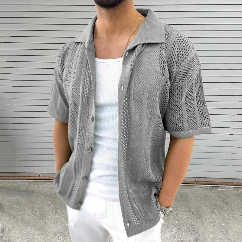 Milo - Haut élégant à coupe décontractée avec motif en maille respirante - Image 3