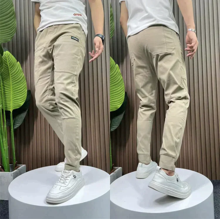 Milo - Pantalon cargo coupe slim avec poches - Image 3