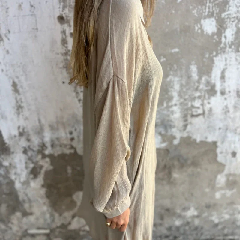 Ensemble deux pièces femme chemise oversize manches longues - Image 10