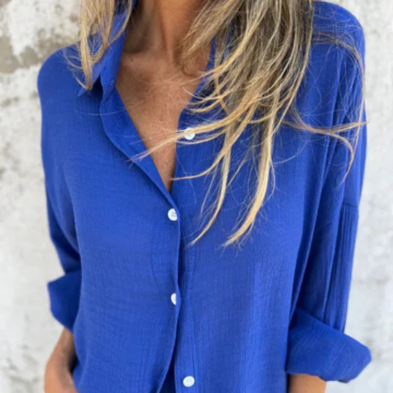 Ensemble deux pièces femme chemise oversize manches longues - Image 7