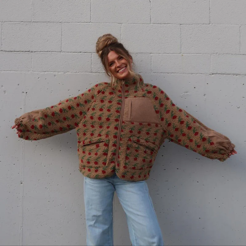 Mira – Veste ample à manches longues avec zip et poches - Image 4