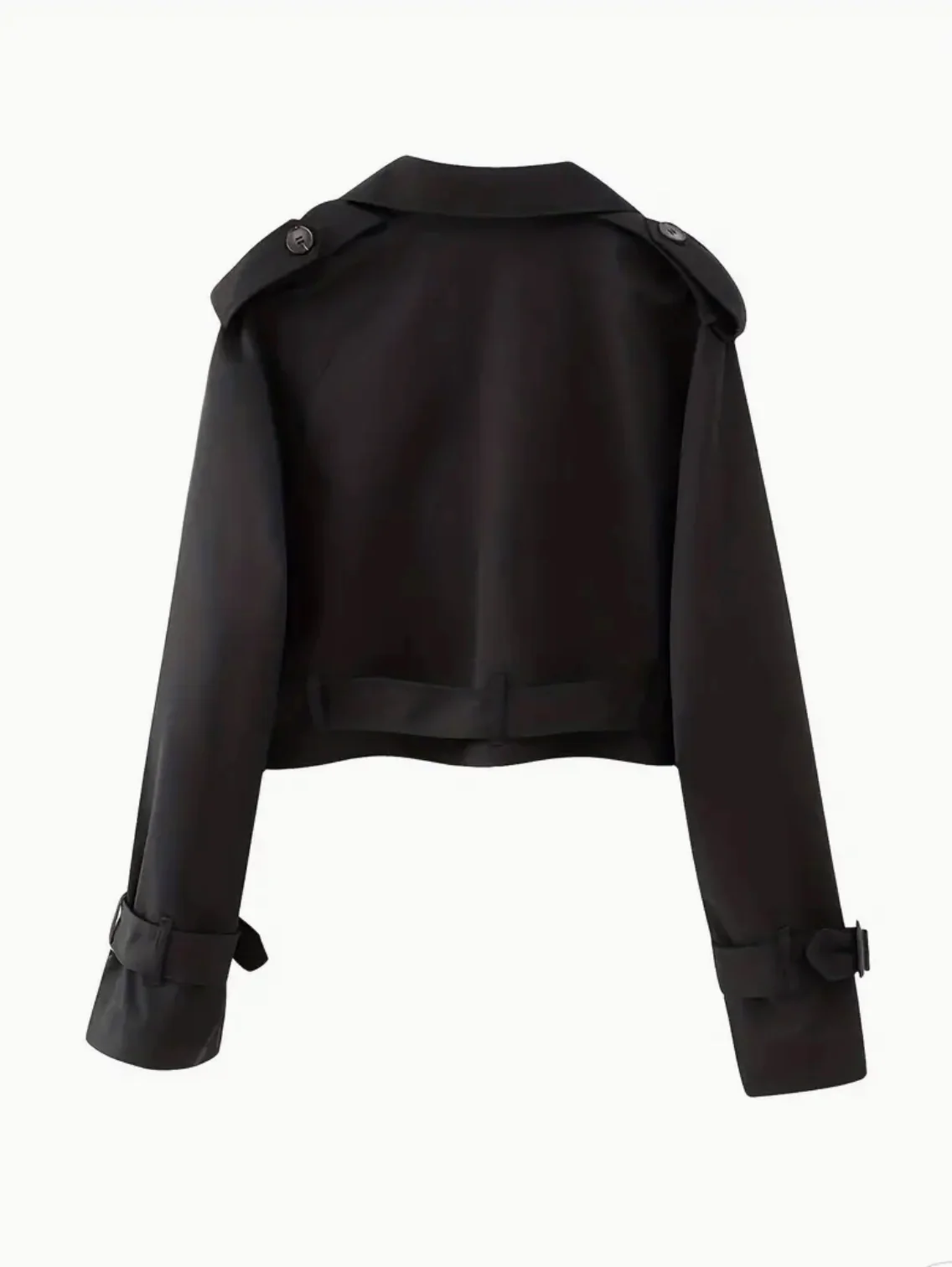 Veste courte vintage avec ceinture - Image 4