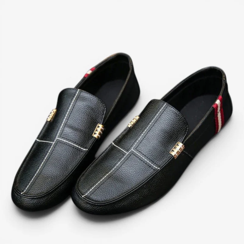Mocassins à enfiler pour homme avec bout rond - Image 2