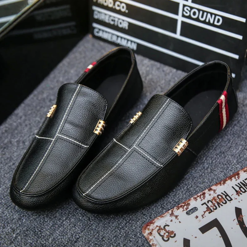 Mocassins à enfiler pour homme avec bout rond - Image 3