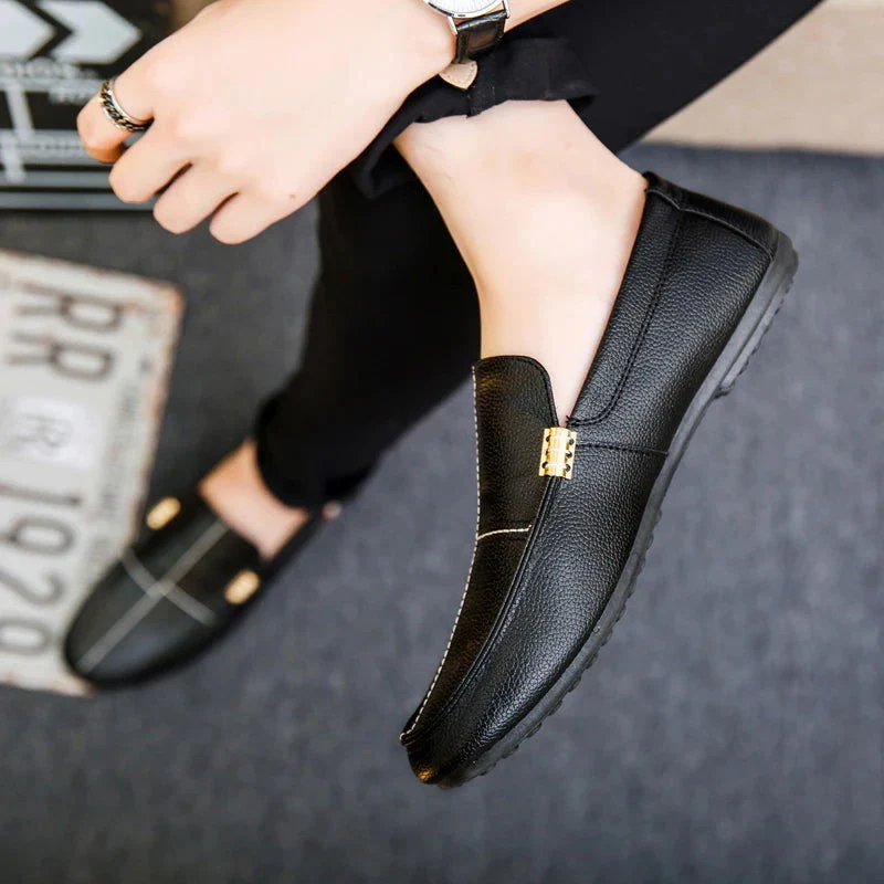 Mocassins à enfiler pour homme avec bout rond - Image 8