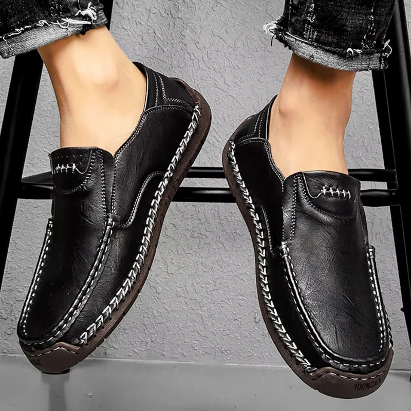 Mocassins à enfiler pour homme avec design léger - Image 7