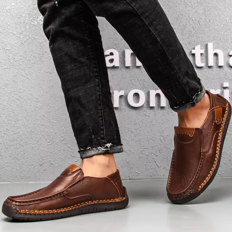 Mocassins à enfiler pour homme avec design léger - Image 8