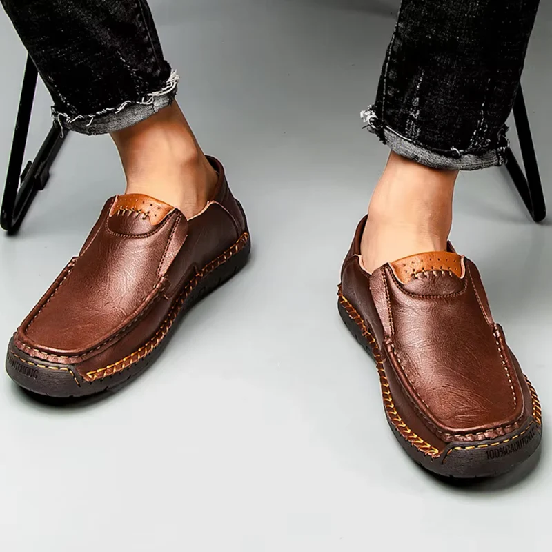 Mocassins à enfiler pour homme avec design léger - Image 9