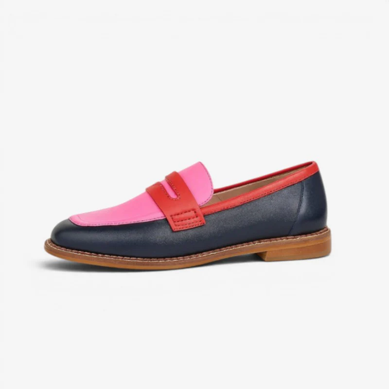 Mocassins Femme à Enfiler avec Semelle Plate