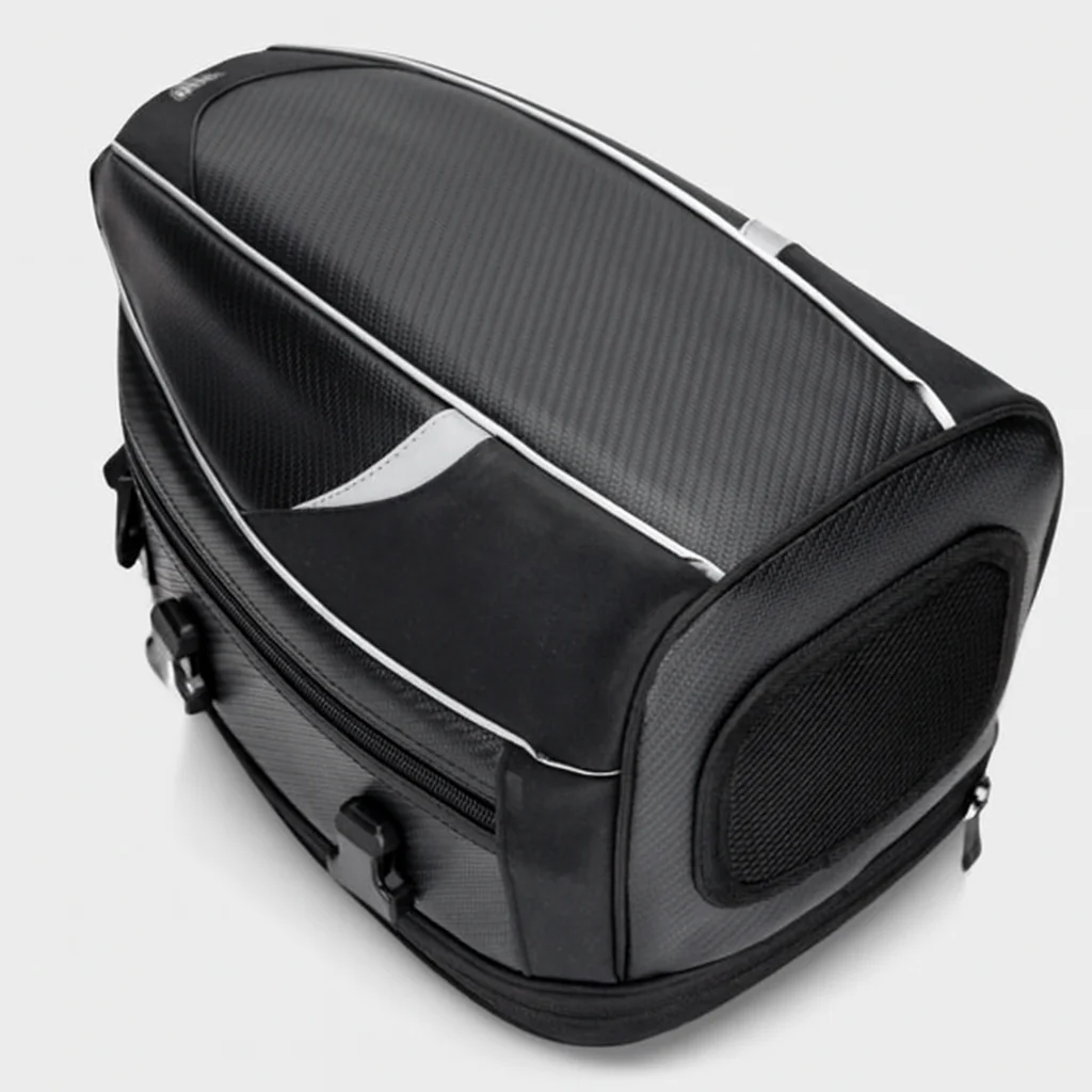 Sacoche de selle moto grande capacité avec sangles réglables