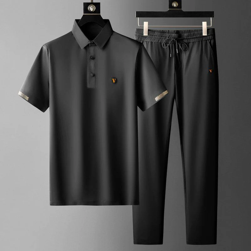 Ensemble 2 pièces homme chemise manches courtes + pantalon