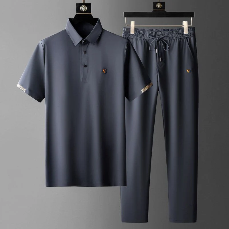 Ensemble 2 pièces homme chemise manches courtes + pantalon - Image 2