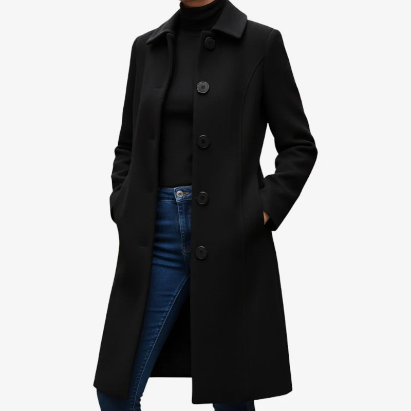 Manteau boutonné manches longues - Image 3