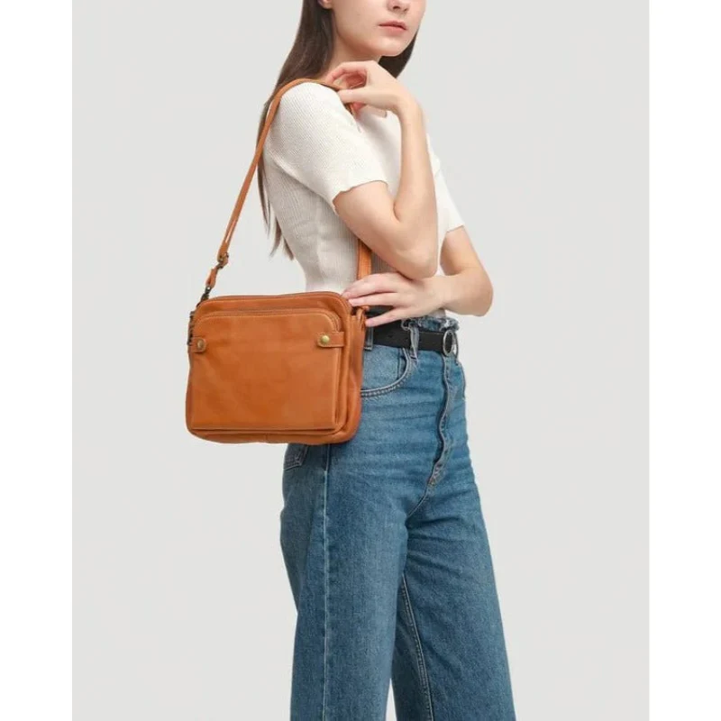 Sac bandoulière chic avec bandoulière réglable et poches zippées - Image 3