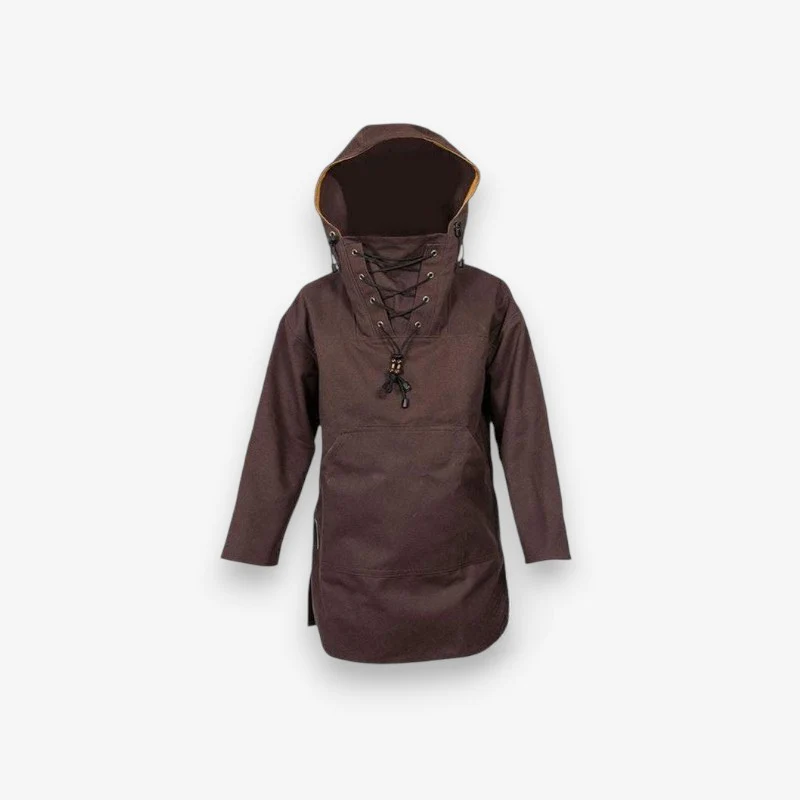 Manteau à capuche coupe ample manches longues