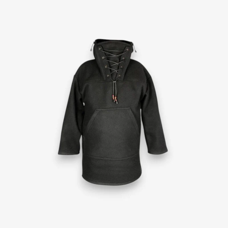 Manteau à capuche coupe ample manches longues - Image 3