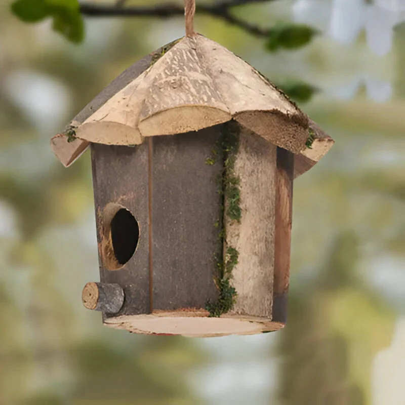 Nichoir suspendu en bois pour jardin - Image 5