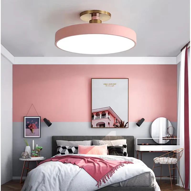 Plafonnier rond décoratif en métal - Image 7