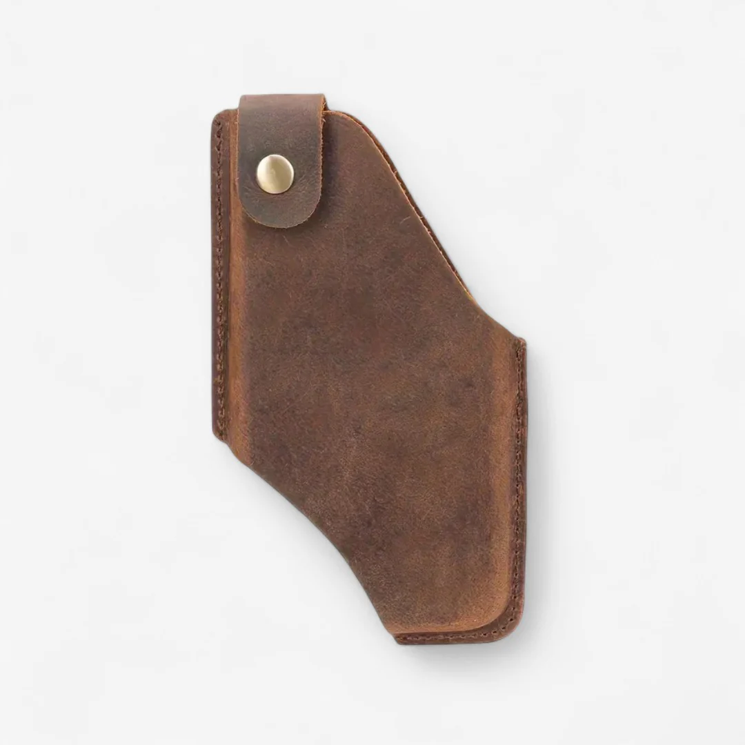 Étui téléphone en cuir avec fermeture magnétique