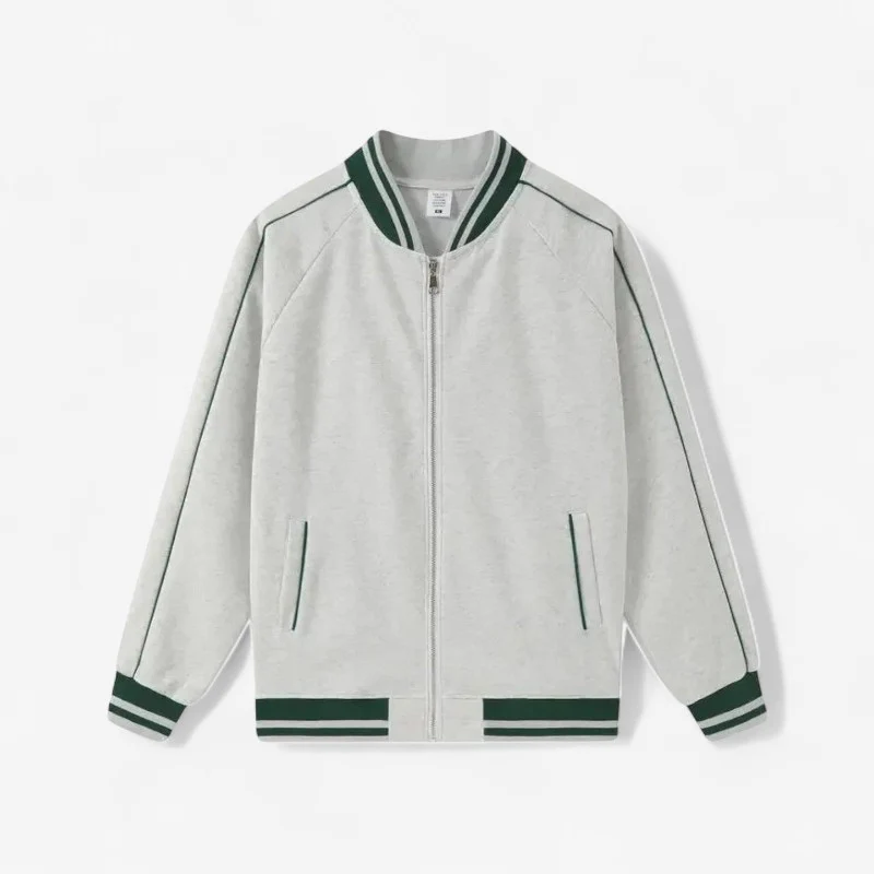 Veste homme manches longues zippée avec poignets côtelés - Image 3