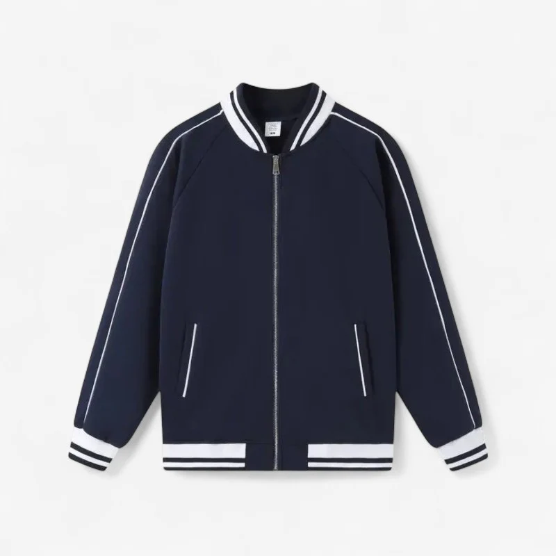 Veste homme manches longues zippée avec poignets côtelés - Image 4
