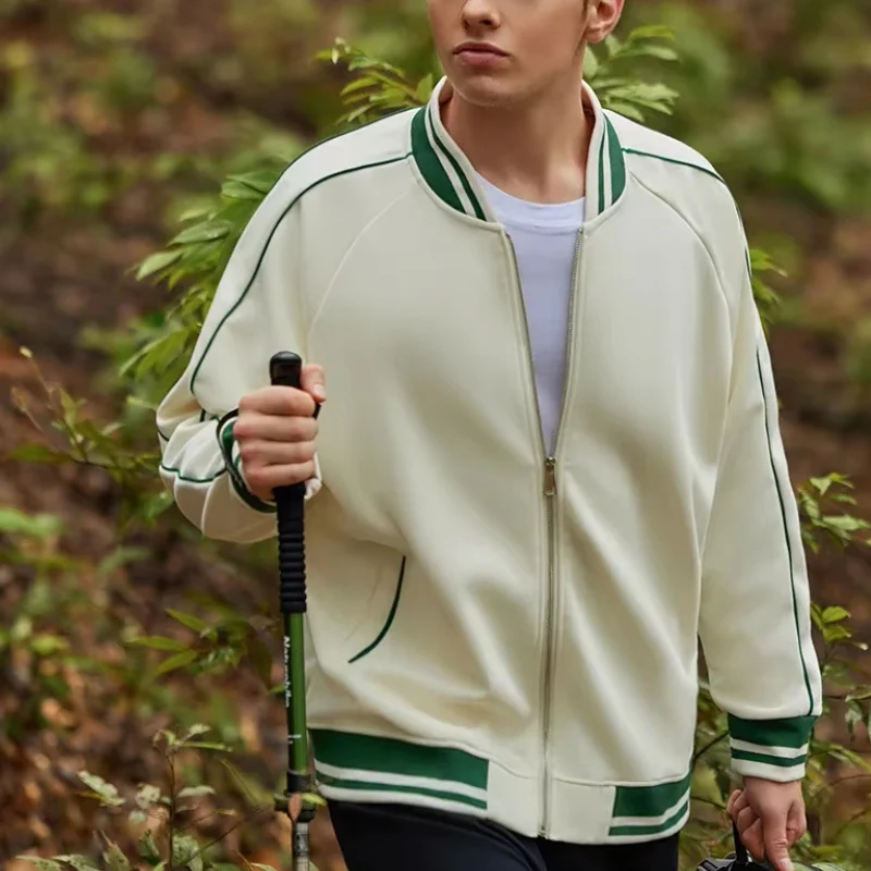 Veste homme manches longues zippée avec poignets côtelés - Image 6