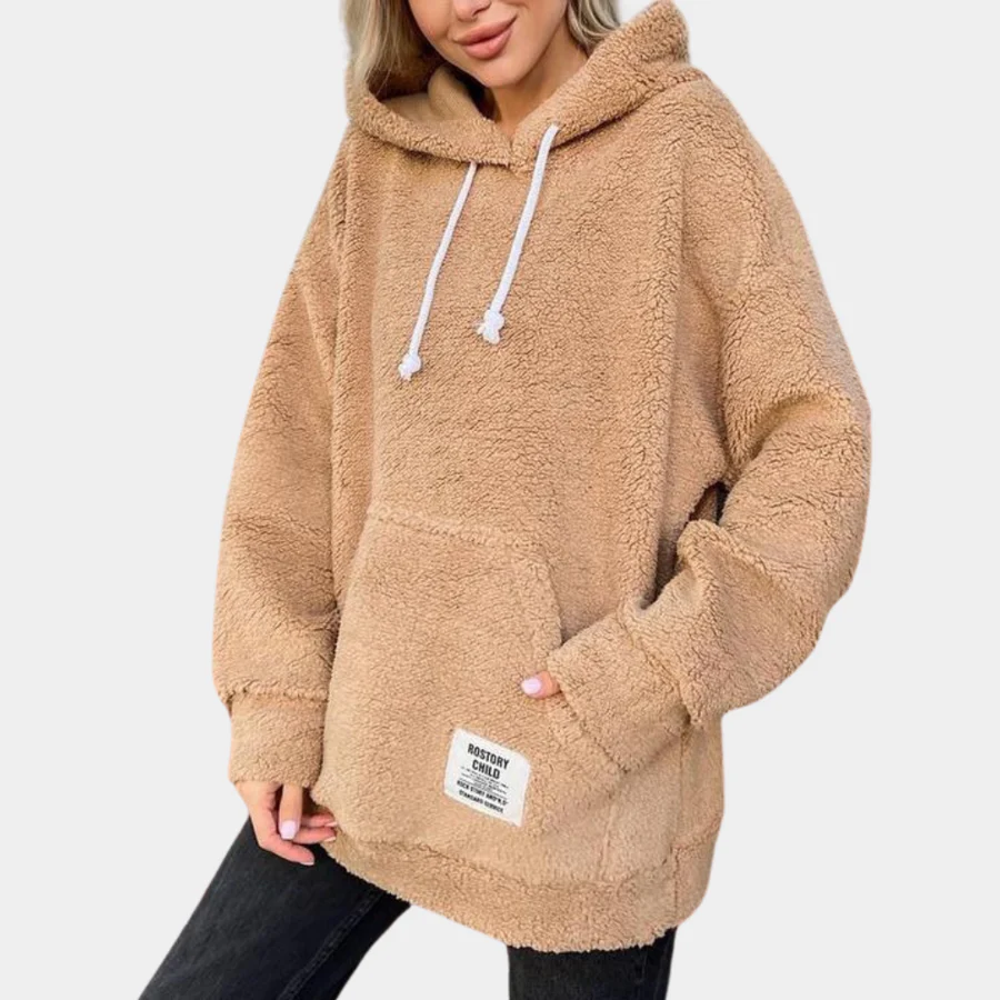 Sweat à capuche femme manches longues