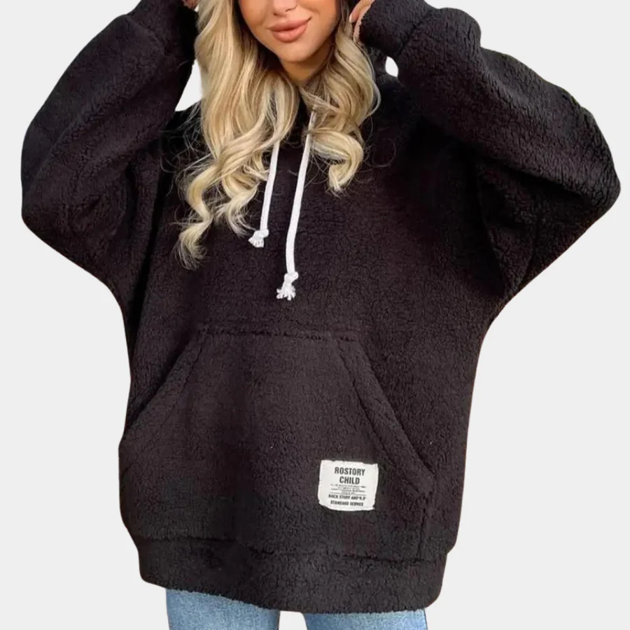 Sweat à capuche femme manches longues - Image 2