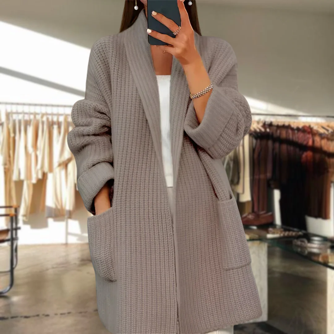 Cardigan élégant avec poches pour un confort sans effort - Image 2