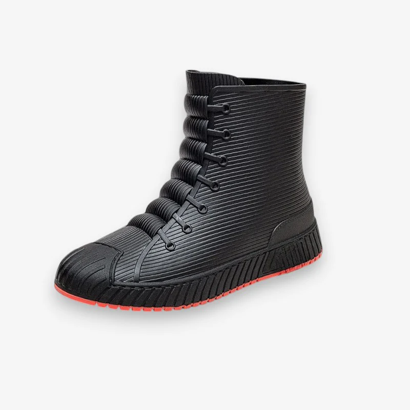 Bottes mi-mollet à bout rond