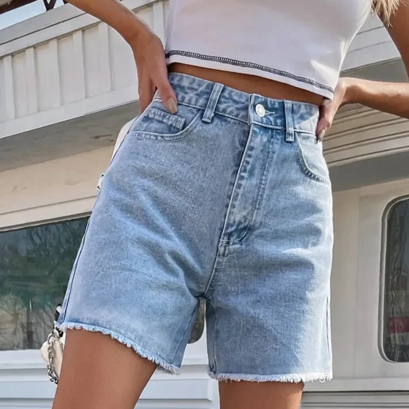 Short taille haute femme