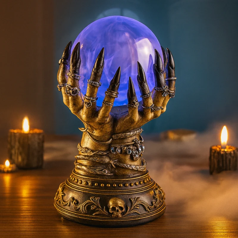 Lampe boule avec motif main gothique intriqué - Image 2