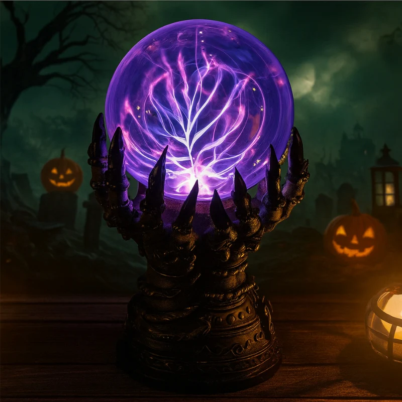 Lampe boule avec motif main gothique intriqué - Image 3