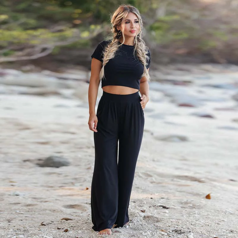 Nyssa - Ensemble deux pièces décontracté top + pantalon - Image 4